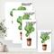 Designart - Ficus Lyre In Clay Flowerpot - Traditional Canvas Wall Art Print